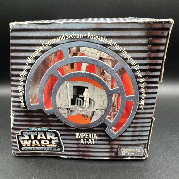 Vtg Micro Machines Star Wars Action Fleet Imperial AT-AT 1995 Galoob New Sealed - Picture 3 of 6
